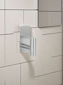 1pc Stainless Steel Bathroom Towel Holder, Towel Ring Organizer Rack