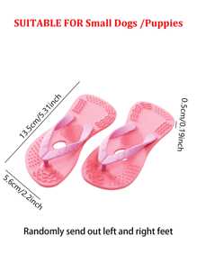 Juguetes de dentición con forma de zapatilla de playa con forma de corazón para el Día de San Valentín, juguetes de masticación simulada con control remoto, para aliviar el aburrimiento y estimular la dentición de cachorros, suaves, buenos para la salud dental, adecuados para razas de perros pequeños
