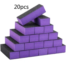 20/10/5/2 Pcs Nail Buffing Blocks, 80/120 Grit Sponge Nail Files, 3-Sided Nail Filers For Nail Care Tools (Purple, Black) 2/5/10/20pcs Nail Files, 100/180 Grit Emery Boards For Nails, 10pcs Professional Washable Double-Sided Coarse Toenail Filer Heavy Duty For Acrylic Removal, Pedicure Manicure Tools