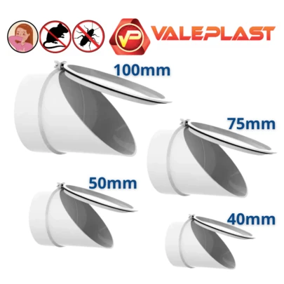 Válvula de Retenção para Esgoto Branca Calha 100mm 75mm 50mm 40mm Válvula Retenção Anti Odor/Insetos