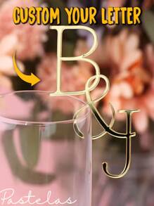 2pcs Custom Personalized Wedding Drink Name Tags, Personalized Initial Drink Tags, Custom Wedding Drink Tags, Wedding Favours