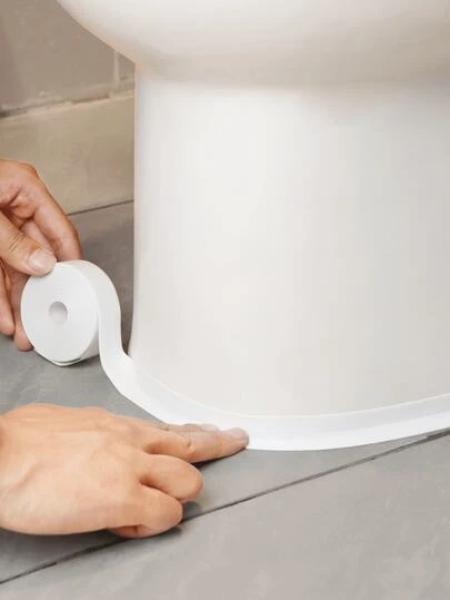 Tira de calafateo impermeable y a prueba de moho para inodoro, cinta autoadhesiva de sellado para cocina y baño, cinta impermeable para baño para evitar humedad, pegatinas decorativas para juntas de fregadero de cocina, accesorios de baño, herramientas de baño