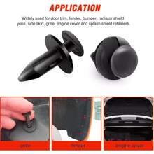 120PCS 8mm Bumper Clips Retainer Auto Car Plastic Rivets Fastener  Push