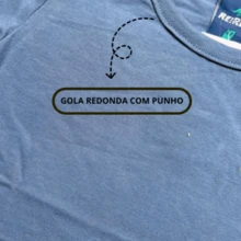 Camisa Lisa Azul Infantil Juvenil Dia a Dia