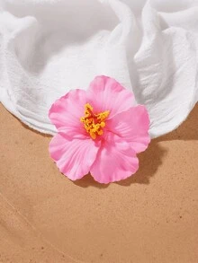 1 pieza Pinza para el cabello con flor hawaiana para mujeres y niñas, simple y de moda, flor simulada, adecuada para el Día de Acción de Gracias, el Día de San Valentín bohemio, fiestas hawaianas, decoraciones de fiesta, ropa de playa y piscina, suministros de fiesta hawaiana, novia y boda. Pinzas para el cabello, accesorios para el cabello, accesorios escolares, accesorios para la cabeza, accesorios para el cabello para mujeres - Multicolor - Ver 7