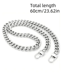 1 Paquet Chaîne de portefeuille, Chaîne de poignée en aluminium pour bandoulière, Chaîne de remplacement pour sac à main, 3 tailles disponibles, convient pour les accessoires de sac mini, la fabrication de portefeuilles DIY, la bandoulière de sac à main, la chaîne de sac bandoulière, la bandoulière de sac à main DIY, le meilleur cadeau pour la petite amie