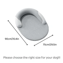 Cama para perros y gatos autorrefrigerante para verano, cama de enfriamiento por hielo, lavable y con funda extraíble, apta para uso en interiores como sofá, cama o piso de casa y coche, adecuada para gatos y perros pequeños y medianos (Gris)
