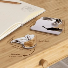 Tampón de relieve personalizado, sello de relieve perfecto con su propio diseño o logotipo, adecuado para grabar en documentos oficiales, embalaje de productos, certificados, libros de la biblioteca, papelería de boda, sobres y manualidades, regalos para amantes de los libros, novios, sello de relieve personalizado, artículos escolares, para adolescentes, estudiantes de secundaria inferior, estudiantes de secundaria, estudiantes de último curso de secundaria, estudiantes universitarios, estudiantes de primer año, estudiantes de segundo año, estudiantes principiantes - Multicolor - Ver 5