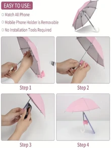 1pc Portable Adjustable Mini Pig Suction Cup Mobile Phone Stand, Outdoor Glare-Proof Sunshade With UV Protection And Anti-Reflection Screen Protector, Suitable For Smartphones And Tablets, Essential Accessory For Outdoor Hiking And Traveling - Many - View 5