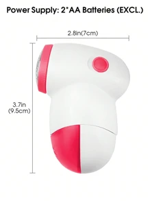 1 Peça Mini Removedor de Pelos Elétrico Portátil para Tecido, Removedor de Fiapos de Tecido, Desfibrilador de Roupas, Aparador de Bolinhas, Máquina de Fazer Suéter, para Roupas, Roupa de Cama, Móveis, Carpetes, Sofá, Materiais de Limpeza - Requer 2 pilhas AA (não inclusas)