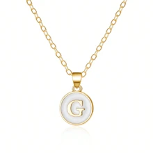 Fashionable A-Z 26 Letter Necklace, Exquisite Initial Name Clavicle Chain Necklace, Women's Fashion Jewelry Collar Gift, Great For Mother's Day
