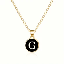 Fashionable A-Z 26 Letter Necklace, Exquisite Initial Name Clavicle Chain Necklace, Women's Fashion Jewelry Collar Gift, Great For Mother's Day