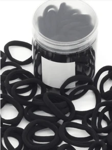 200 Peças Elástico de Cabelo de Alta Elasticidade Básico para Mulheres, Versão Coreana Preta de Elástico de Cabelo para Mulheres, Atualizado para Alta Elasticidade, Elegante, Simples, Adequado para Rabo de Cavalo Alto de Mulheres, Design de Acessório de Cabelo Colorido, Design de Estilo Multifuncional, Elástico de Cabelo Durável para Uso Diário, Fornecendo Presentes Pensativos para Namoradas e Família