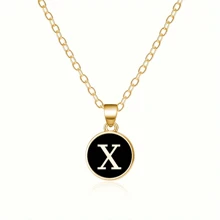 Fashionable A-Z 26 Letter Necklace, Exquisite Initial Name Clavicle Chain Necklace, Women's Fashion Jewelry Collar Gift, Great For Mother's Day