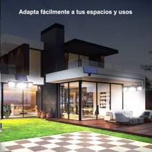 Lámpara de Pared Solar 108 LED con Sensor, 2400mAh, 3 Modos, Impermeable y Ajustable