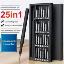 25-In-1 Screwdriver Set, A Professional Precision Repair Tool Kit Suitable For Mobile Phones, Laptops, And Computers. Male Cleaning And Household Multifunctional Tools - Multicolor - View 2