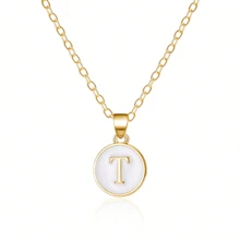 Fashionable A-Z 26 Letter Necklace, Exquisite Initial Name Clavicle Chain Necklace, Women's Fashion Jewelry Collar Gift, Great For Mother's Day