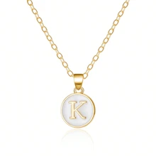 Fashionable A-Z 26 Letter Necklace, Exquisite Initial Name Clavicle Chain Necklace, Women's Fashion Jewelry Collar Gift, Great For Mother's Day