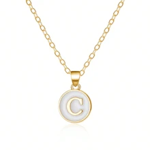 Fashionable A-Z 26 Letter Necklace, Exquisite Initial Name Clavicle Chain Necklace, Women's Fashion Jewelry Collar Gift, Great For Mother's Day