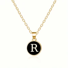 Fashionable A-Z 26 Letter Necklace, Exquisite Initial Name Clavicle Chain Necklace, Women's Fashion Jewelry Collar Gift, Great For Mother's Day