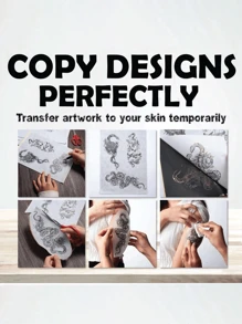 10/5 pièces Papier de tatouage de transfert de taille A4, papier de pochoir de tatouage, papier à copier, papier thermique pour machine de transfert, imprimante, accessoires de tatouage