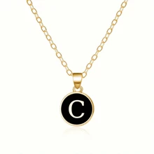 Fashionable A-Z 26 Letter Necklace, Exquisite Initial Name Clavicle Chain Necklace, Women's Fashion Jewelry Collar Gift, Great For Mother's Day