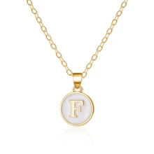 Fashionable A-Z 26 Letter Necklace, Exquisite Initial Name Clavicle Chain Necklace, Women's Fashion Jewelry Collar Gift, Great For Mother's Day