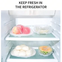 200 Pieces Disposable Food Cling Film Set Multi-Purpose Shrink Bag Thickened Kitchen Household Refrigerator Refrigeration Fresh-Keeping Elastic Retractable Plastic Bowl Cover Vegetable Food Reusable Elastic Fresh-Keeping Kitchen Catering Cookware Canned Food Fresh-Keeping Bag Universal Cling Film, Plastic Packaging Film