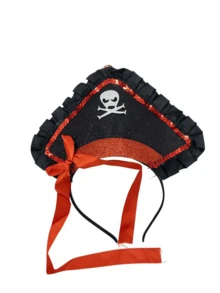 Caribbean Pirate Hat, Skull Head Bandana, Glittery Eyepatch, Pirate Costume Accessories, Cyclops Eyepatch, Pirate Eyepatch, Cosplay Decoration - Multicolor - View 7