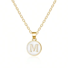 Fashionable A-Z 26 Letter Necklace, Exquisite Initial Name Clavicle Chain Necklace, Women's Fashion Jewelry Collar Gift, Great For Mother's Day