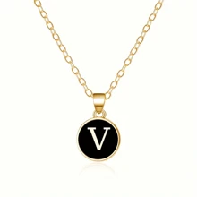 Fashionable A-Z 26 Letter Necklace, Exquisite Initial Name Clavicle Chain Necklace, Women's Fashion Jewelry Collar Gift, Great For Mother's Day