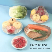 200 Pieces Disposable Food Cling Film Set Multi-Purpose Shrink Bag Thickened Kitchen Household Refrigerator Refrigeration Fresh-Keeping Elastic Retractable Plastic Bowl Cover Vegetable Food Reusable Elastic Fresh-Keeping Kitchen Catering Cookware Canned Food Fresh-Keeping Bag Universal Cling Film, Plastic Packaging Film