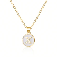 Fashionable A-Z 26 Letter Necklace, Exquisite Initial Name Clavicle Chain Necklace, Women's Fashion Jewelry Collar Gift, Great For Mother's Day