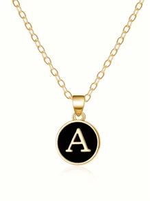 Fashionable A-Z 26 Letter Necklace, Exquisite Initial Name Clavicle Chain Necklace, Women's Fashion Jewelry Collar Gift, Great For Mother's Day