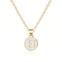 Fashionable A-Z 26 Letter Necklace, Exquisite Initial Name Clavicle Chain Necklace, Women's Fashion Jewelry Collar Gift, Great For Mother's Day
