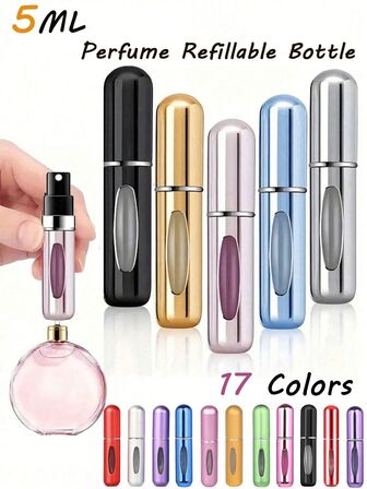10/6Pcs Perfume Refillable Bottle Spray Bottling Dispenser Mini Portable Empty Liquid Container Travel Travel Essentials Travel Organizer For Beach Summer Vacation Back To School School Supplies Holiday Camping Holiday Essentials Accessories Perfume For Women Perfume For Men Perfume Beach Bottle