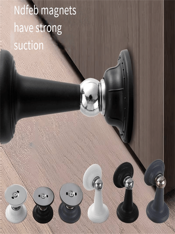 1 pieza Tope de puerta magnético, sin necesidad de perforar, tamaño mini, apto para RVs, dormitorios, puertas de madera y diversas puertas