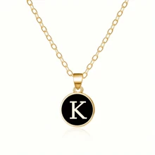 Fashionable A-Z 26 Letter Necklace, Exquisite Initial Name Clavicle Chain Necklace, Women's Fashion Jewelry Collar Gift, Great For Mother's Day