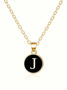 Fashionable A-Z 26 Letter Necklace, Exquisite Initial Name Clavicle Chain Necklace, Women's Fashion Jewelry Collar Gift, Great For Mother's Day