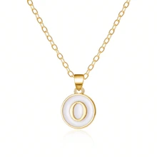 Fashionable A-Z 26 Letter Necklace, Exquisite Initial Name Clavicle Chain Necklace, Women's Fashion Jewelry Collar Gift, Great For Mother's Day
