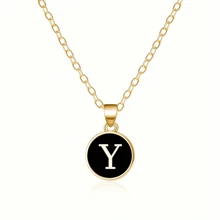 Fashionable A-Z 26 Letter Necklace, Exquisite Initial Name Clavicle Chain Necklace, Women's Fashion Jewelry Collar Gift, Great For Mother's Day