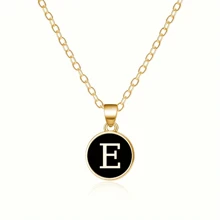 Fashionable A-Z 26 Letter Necklace, Exquisite Initial Name Clavicle Chain Necklace, Women's Fashion Jewelry Collar Gift, Great For Mother's Day
