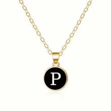 Fashionable A-Z 26 Letter Necklace, Exquisite Initial Name Clavicle Chain Necklace, Women's Fashion Jewelry Collar Gift, Great For Mother's Day