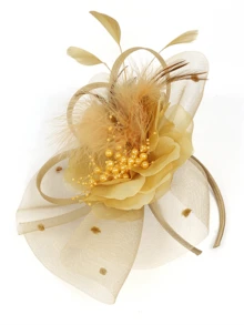 1Pc Fascinators Hats For Women Fancy Tea Party Hats Kentucky Derby Hats Hair Clip For Wedding Party Church Hats