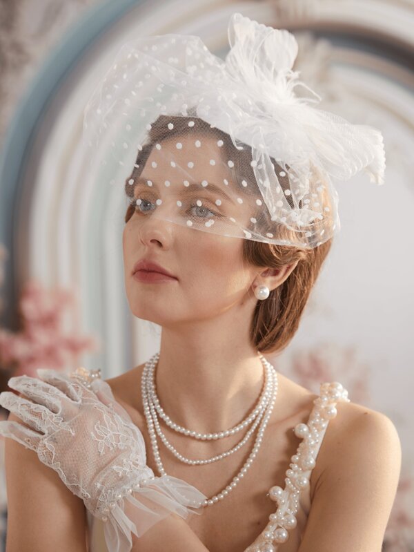 Fascinator Hut für Frauen 50er & 60er Jahre Blumen, Mesh, Schleife, Feder Haarband mit Clip, elegant für Teegesellschaft, Kentucky Derby oder Hochzeit, Kopfschmuck für besondere Anlässe | Vintage Stil Hut | mit Federn verzierter Hut, Mini Hut, Mini Zylinder, Mini Kappe
