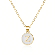 Fashionable A-Z 26 Letter Necklace, Exquisite Initial Name Clavicle Chain Necklace, Women's Fashion Jewelry Collar Gift, Great For Mother's Day