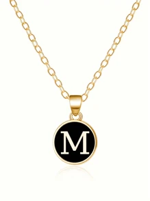 Fashionable A-Z 26 Letter Necklace, Exquisite Initial Name Clavicle Chain Necklace, Women's Fashion Jewelry Collar Gift, Great For Mother's Day