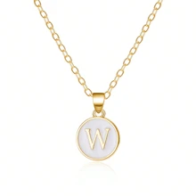 Fashionable A-Z 26 Letter Necklace, Exquisite Initial Name Clavicle Chain Necklace, Women's Fashion Jewelry Collar Gift, Great For Mother's Day