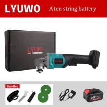 LYUWO电动工具，100mm无刷角磨机，单2000mAh大容量充电锂电池切割机，20V大功率电动抛光机，多功能一体化，可实现金属抛光、瓷砖切割、瓷砖抛光、木材切割等功能。 - 淺藍色 - 查看 9