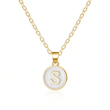 Fashionable A-Z 26 Letter Necklace, Exquisite Initial Name Clavicle Chain Necklace, Women's Fashion Jewelry Collar Gift, Great For Mother's Day